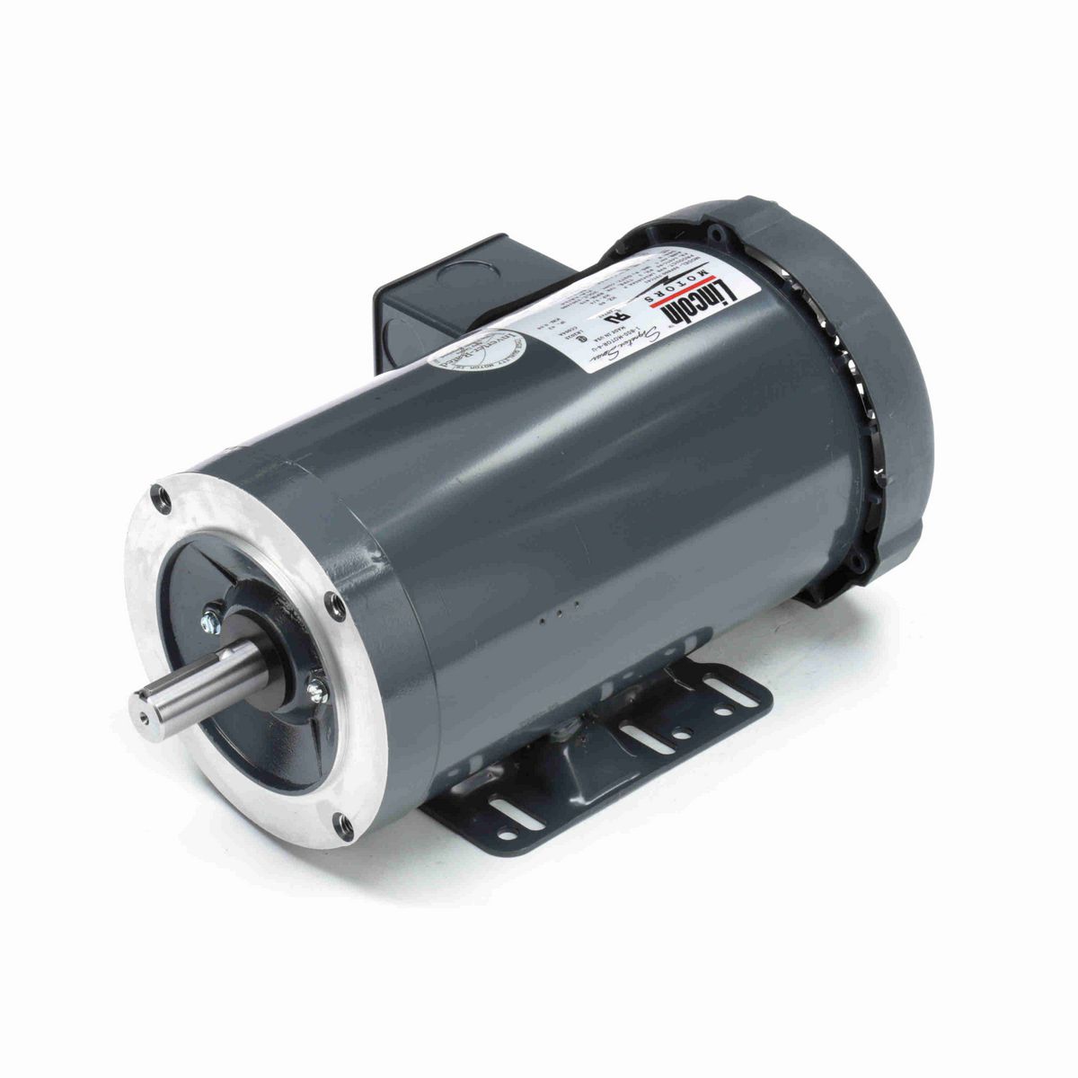LEESON General Purpose Motor, 0.75 HP, 3 Ph, 60 Hz, 230/460 V, 900 RPM, 145TC Frame, TEFC - LM24265