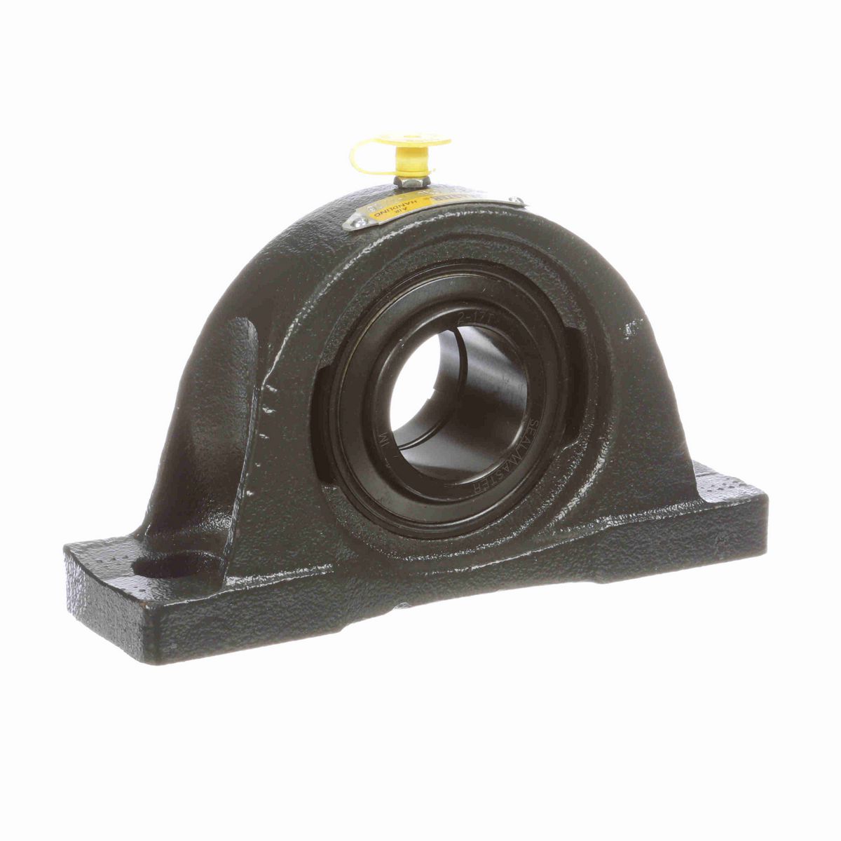 Sealmaster Mounted Cast Iron Two Bolt Pillow Block Ball Bearing - 52100 Bearing Steel, Black Oxided - Concentric Lock - Air Handling Housing Fit, Noise Tested - NP-23T CXU