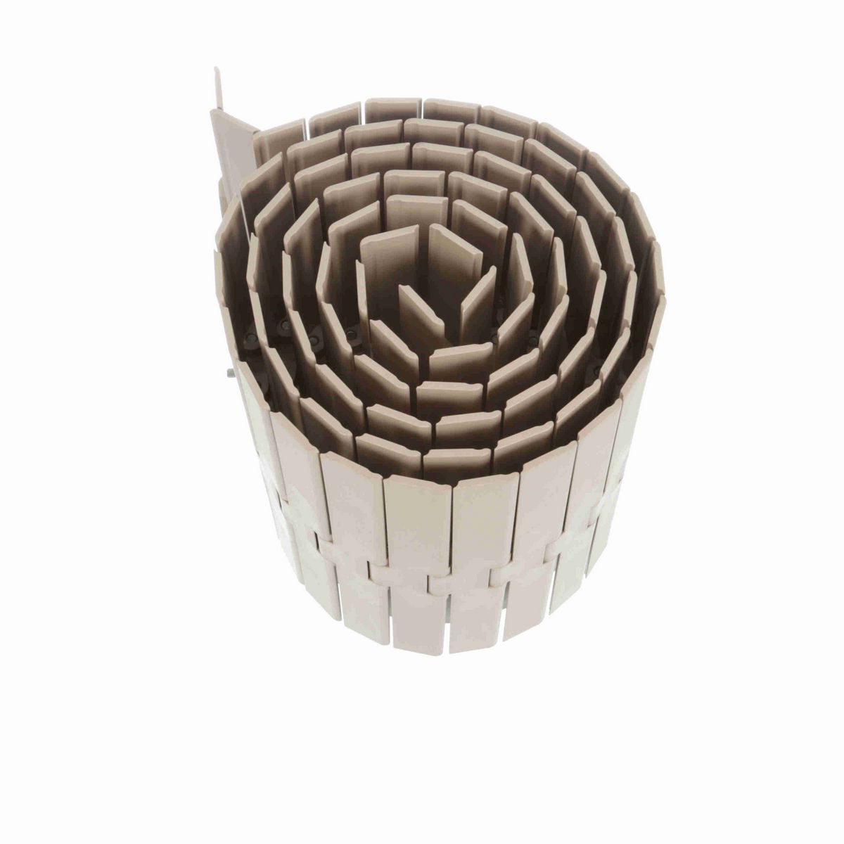 System Plast 8257 Straight Running Solid Top, Material: Tan Low Friction, Width: 12in, Pitch: 1.5in - LF8257-K1200