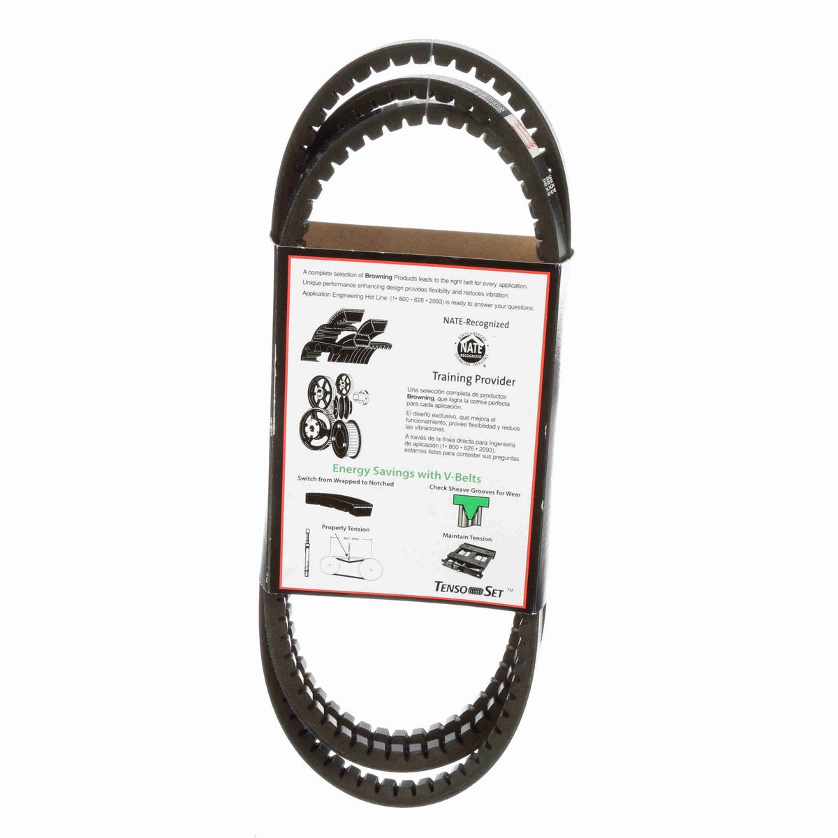 Browning EPDM Notched Belt 98% Efficient - AX86
