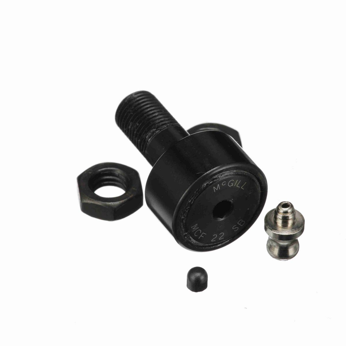 Опорный ролик с цапфой McGill CAMROL MCF 22 SB, бочкообразный, с уплотнением, с шестигранным отверстием, метрический