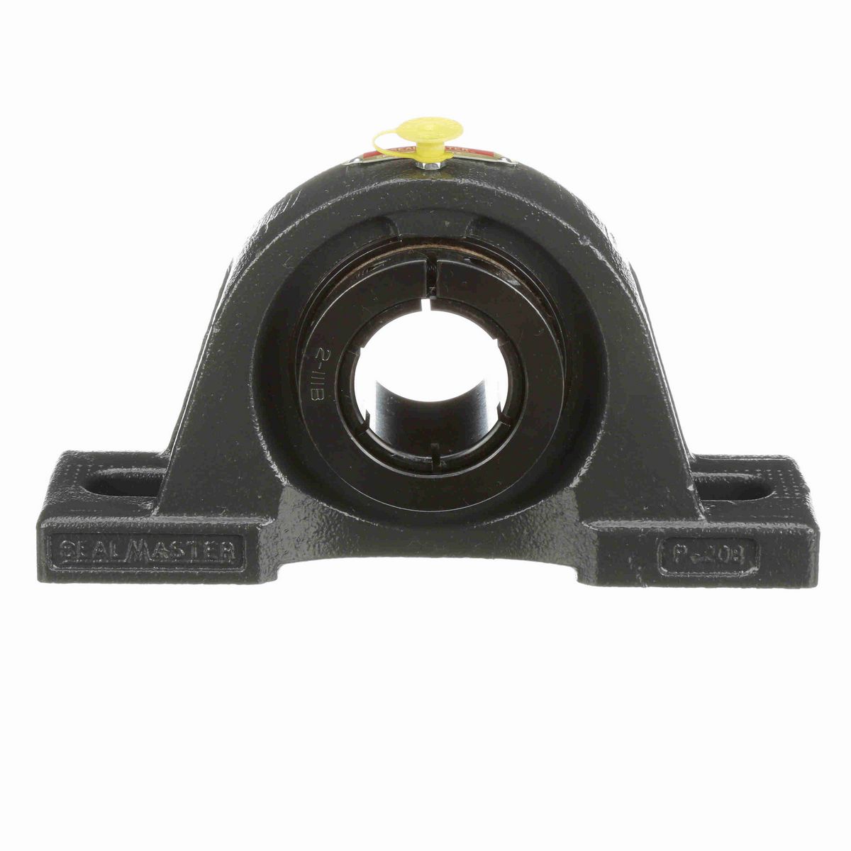 Sealmaster Mounted Cast Iron Two Bolt Pillow Block Ball Bearing - 52100 Bearing Steel, Black Oxided - Concentric Lock - Air Handling Housing Fit, Noise Tested - SPM-27T CXU