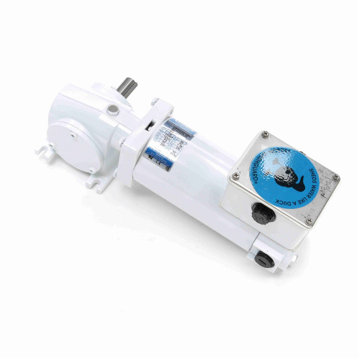 LEESON White Duck™ Right Angle Gearmotor, 0.25 HP, 90 V, 250 RPM, 32 Frame - M1125279.00