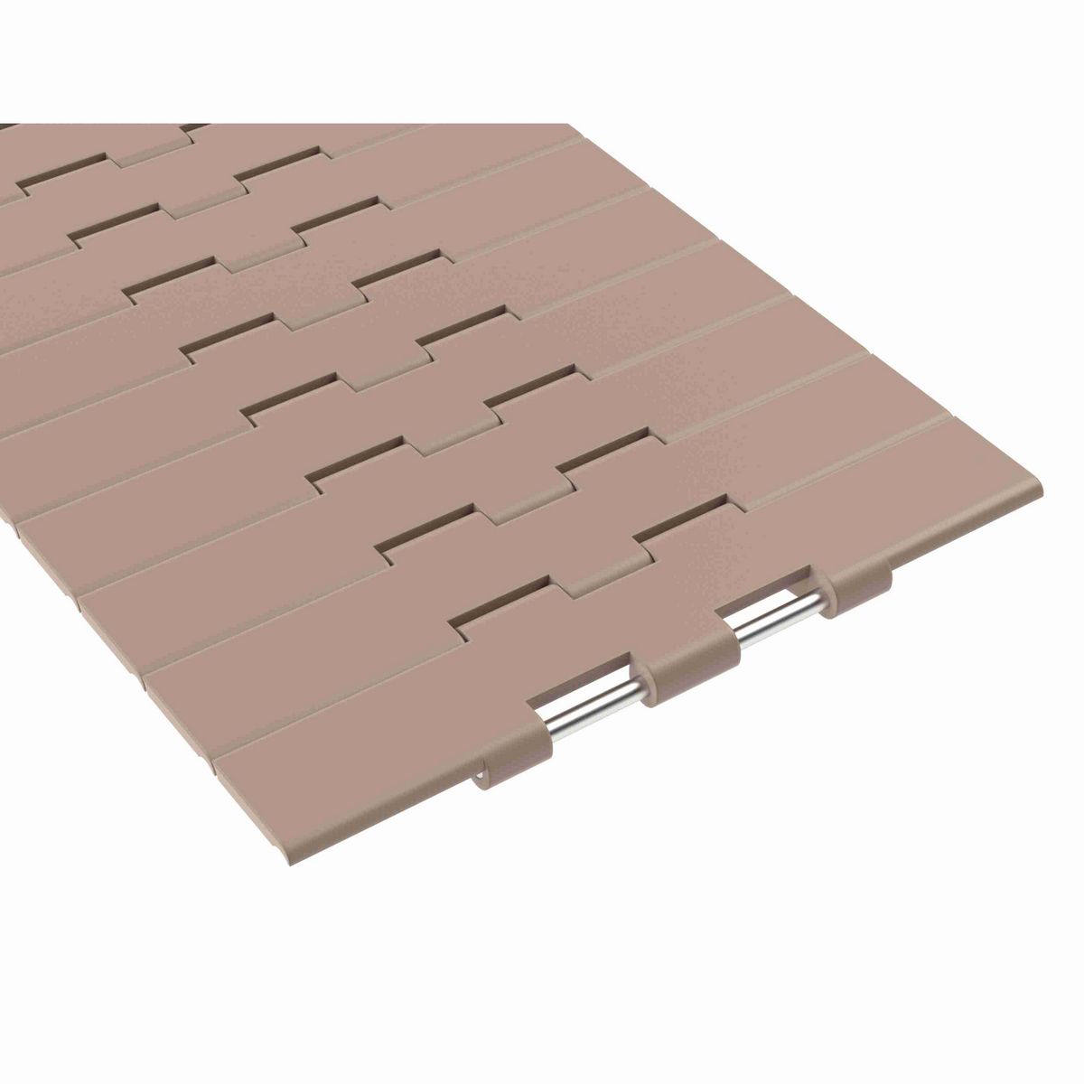 Rexnord 821 Straight Running Solid Top, Material: Tan Low Friction, Width: 7.5in, Pitch: 1.5in - LF821K7-1/2