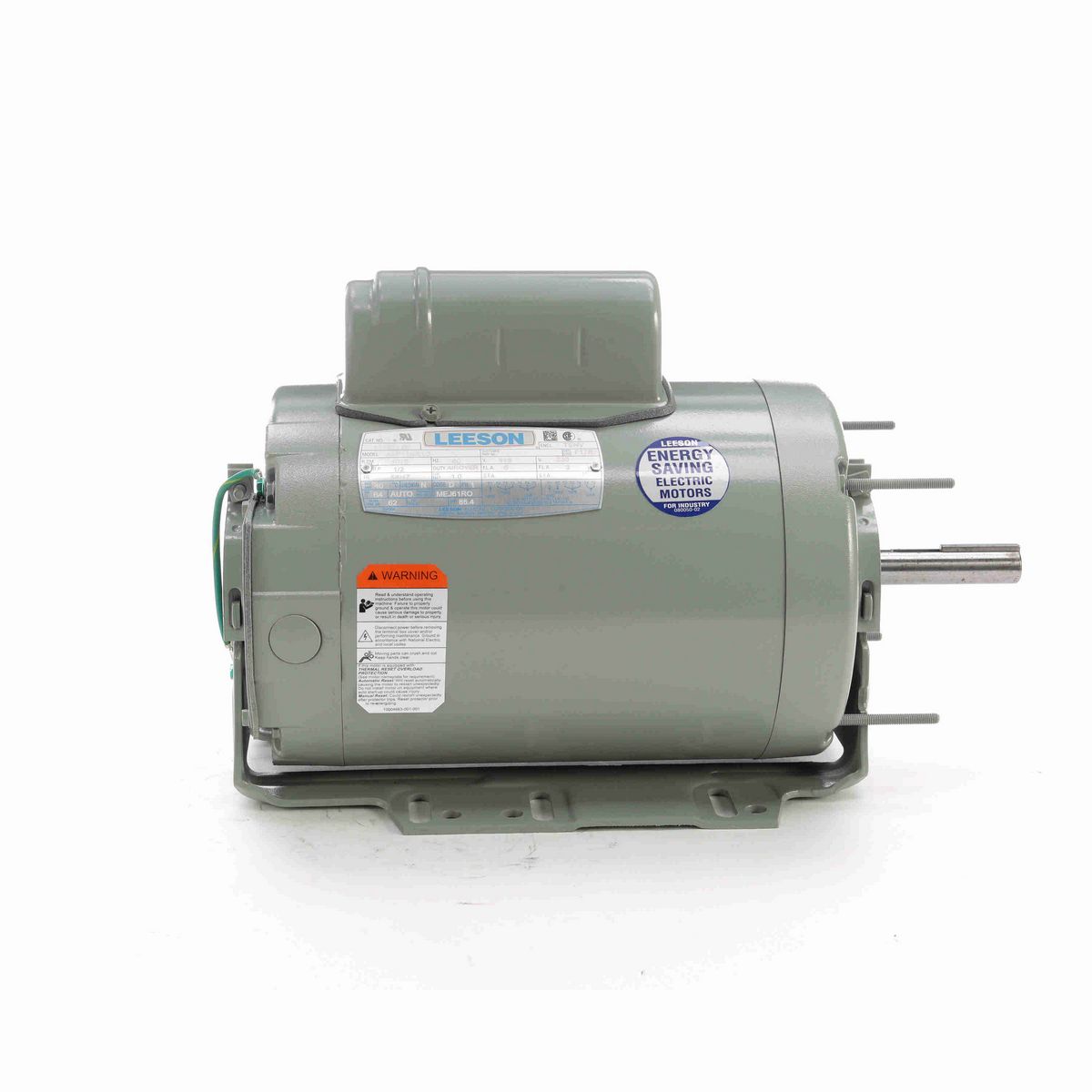 LEESON Agricultural Motor, 0.50 HP, 1 Ph, 60 Hz, 115/230 V, 1200 RPM, 56HZ Frame, TEAO - 111321.00