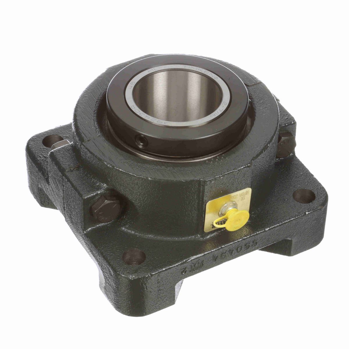 Sealmaster Mounted Cast Iron Four Bolt Flange Tapered Roller - 52100 Bearing Steel - Collar Mount Lock - RFBA 207