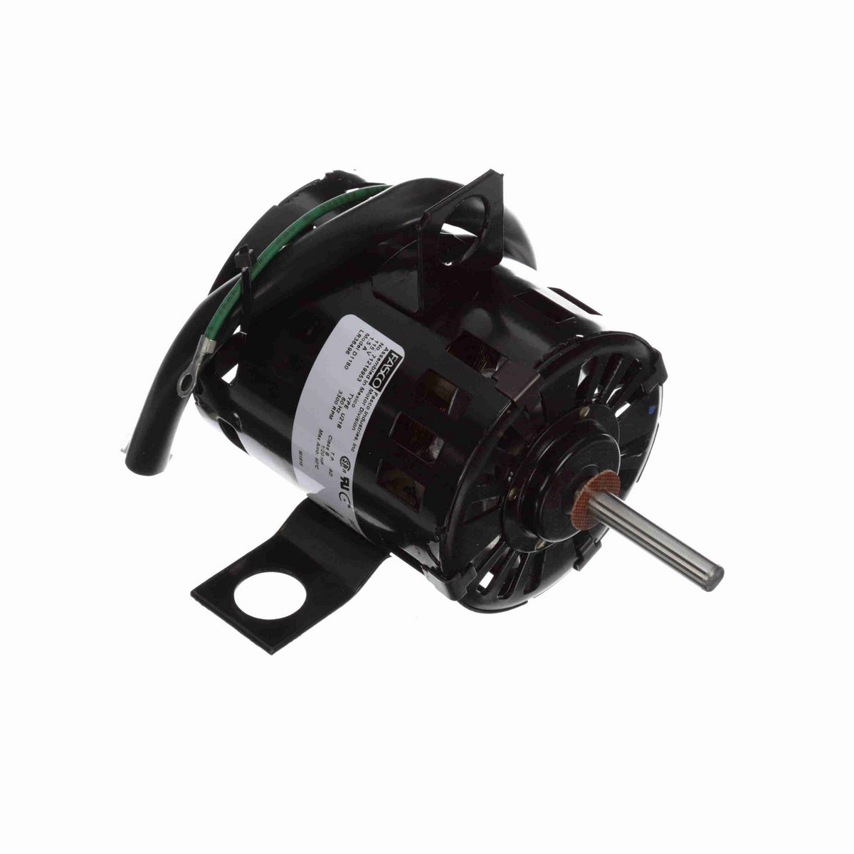 FASCO OEM Replacement Motor, 1/20 HP, 1 Ph, 60 Hz, 115 V, 3300 RPM, 1 Speed, 3.3" Diameter, OAO - D1180