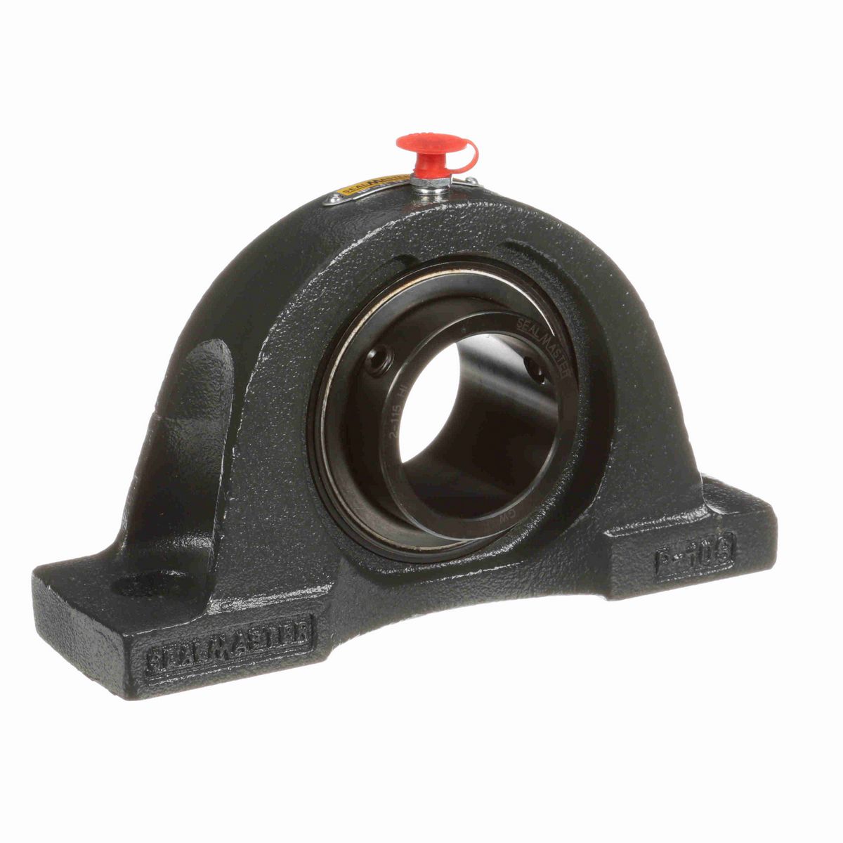 Sealmaster Mounted Cast Iron Two Bolt Pillow Block Ball Bearing - 52100 Bearing Steel, Black Oxided - Setscrew Lock - High Temperature - NP-31 HI