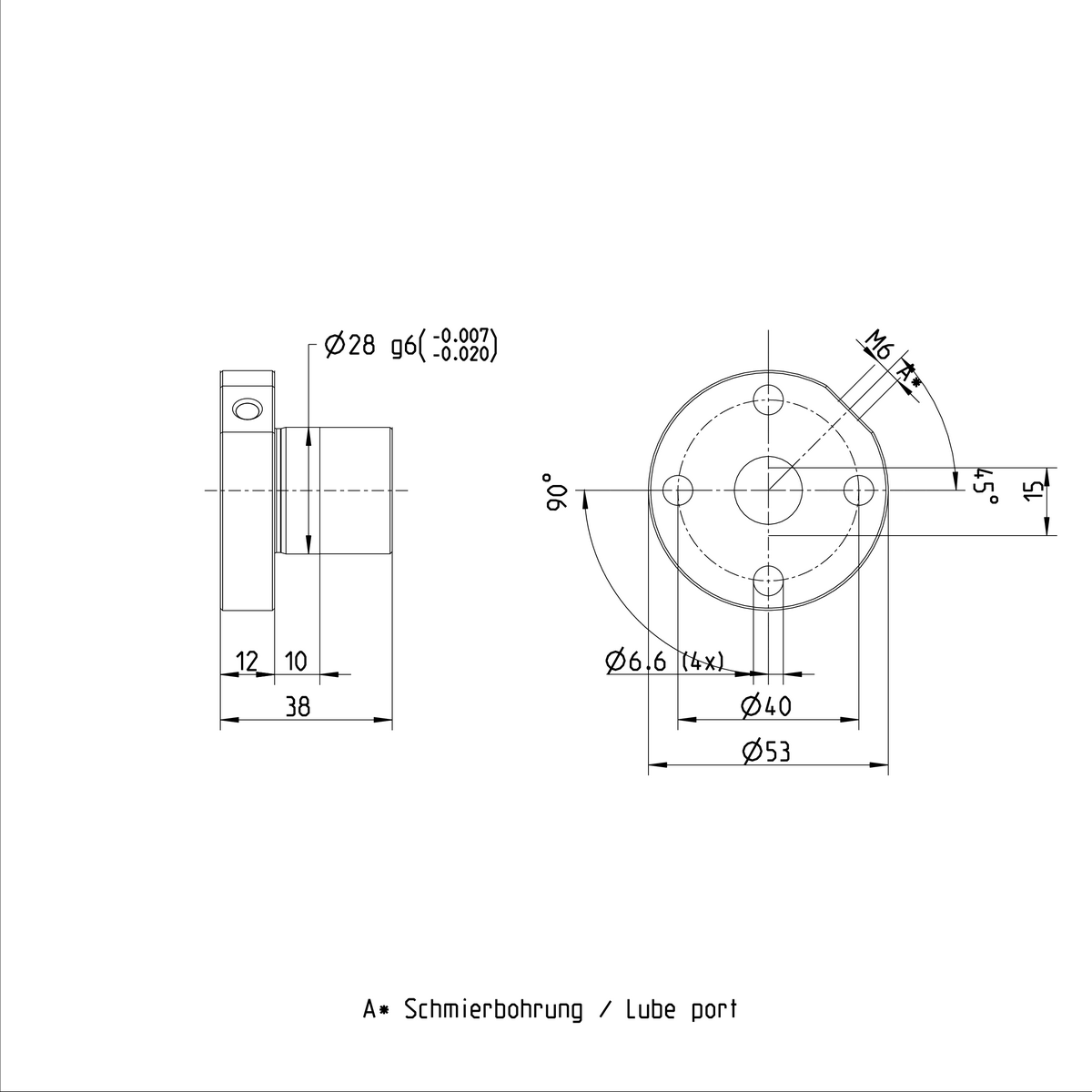 Одинарная гайка с фланцем Bosch Rexroth FEM-E-S 16X5LX3-4 [R155201003]