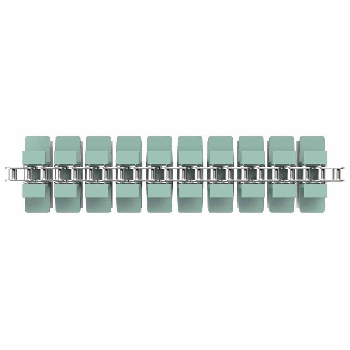 Rexnord 1873TAB SideGrip™ Side-flexing, Material: Heat Stabilized (Green), Width: 3.75in, Pitch: 1.5in - 81421015