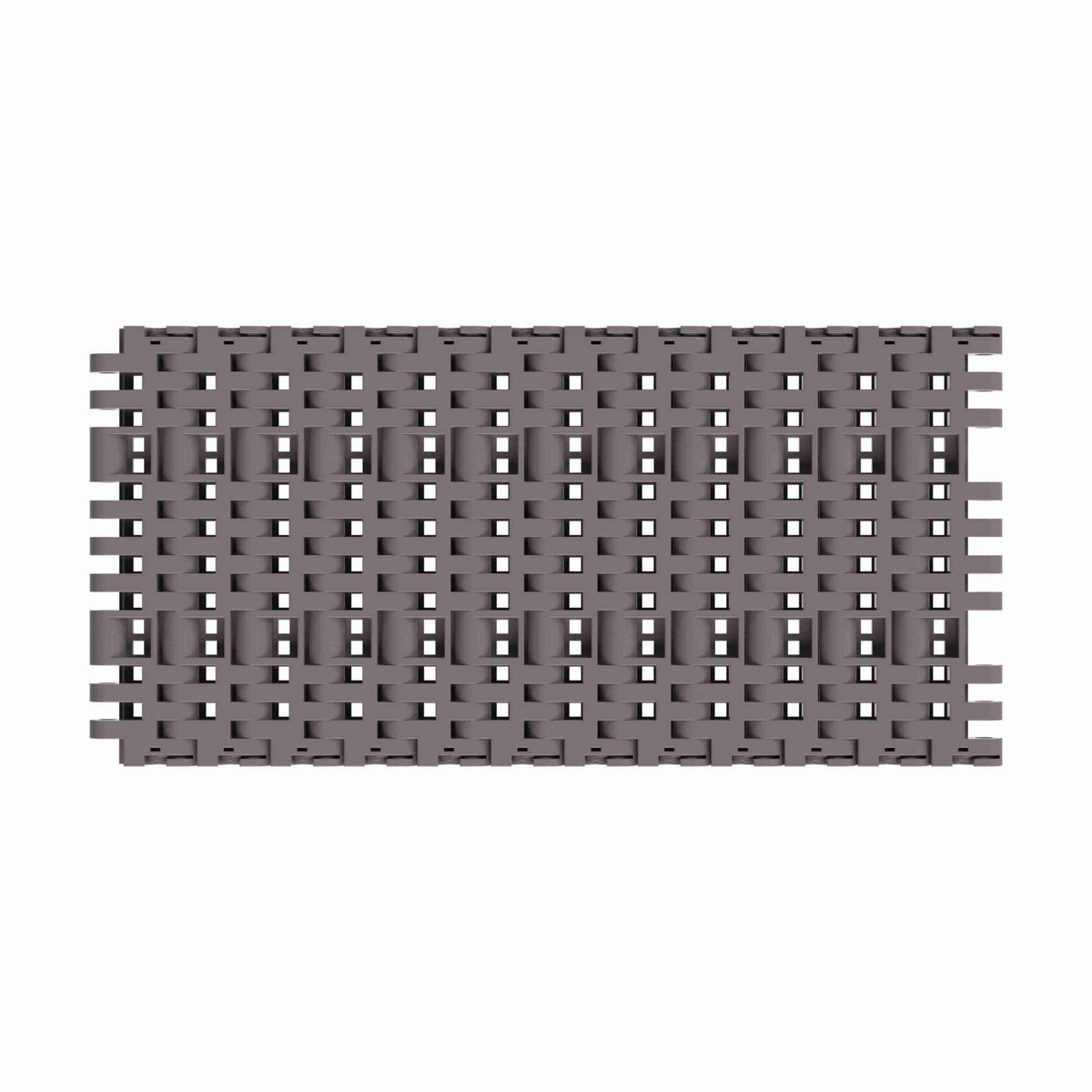 Rexnord 7706 Straight Running Flush Grid, Material: Brown High Performance, Width: 6in, Pitch: 1in - 81416343