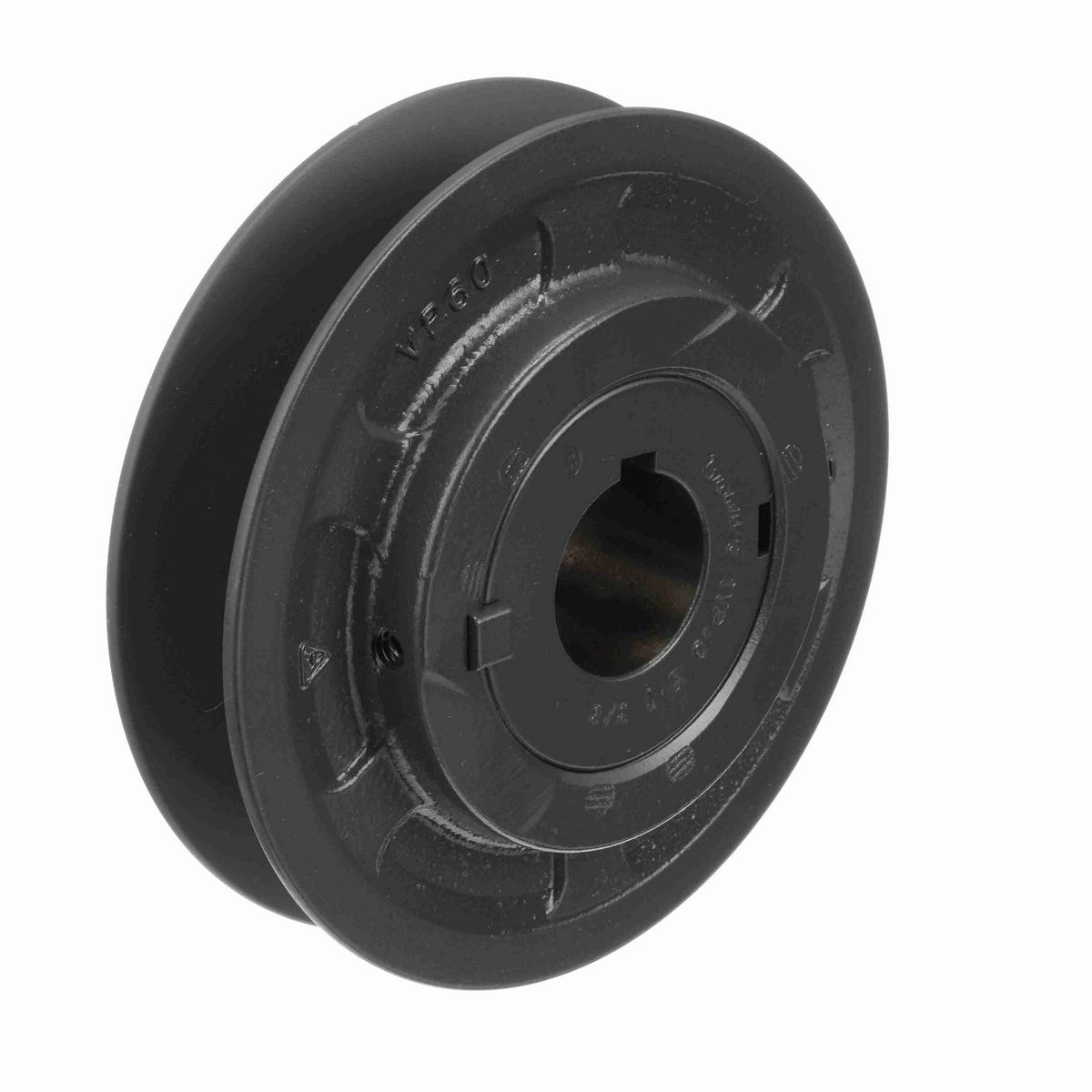 Browning 1 Groove Cast Iron Finish Bore FHP Variable Pitch Sheave - 1VP60X 1 3/8