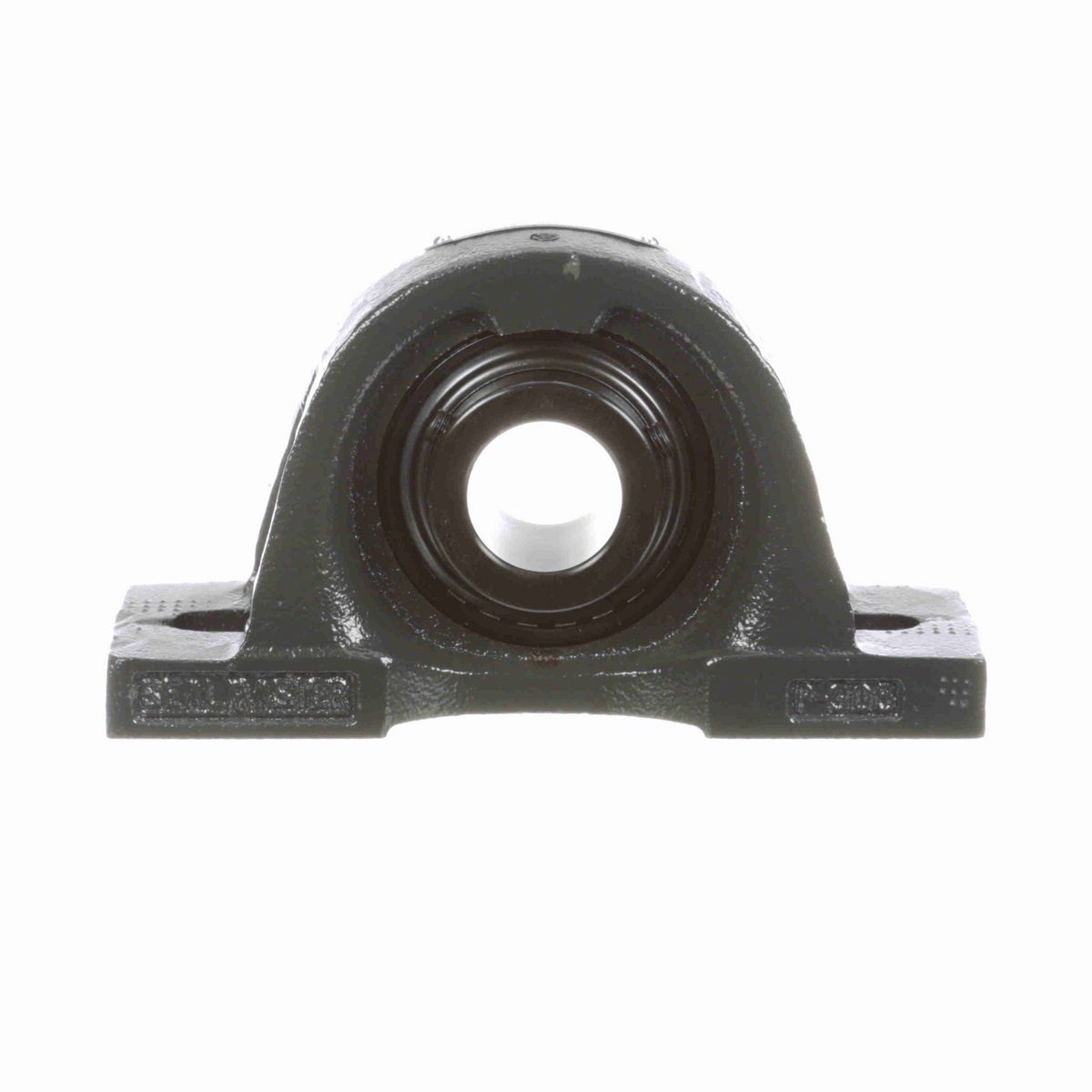 Sealmaster Mounted Cast Iron Two Bolt Pillow Block Ball Bearing - 52100 Bearing Steel, Black Oxided - Setscrew Lock - Reduced Maintenance - Lubed for Life - Air Handling - MP-19C RMA