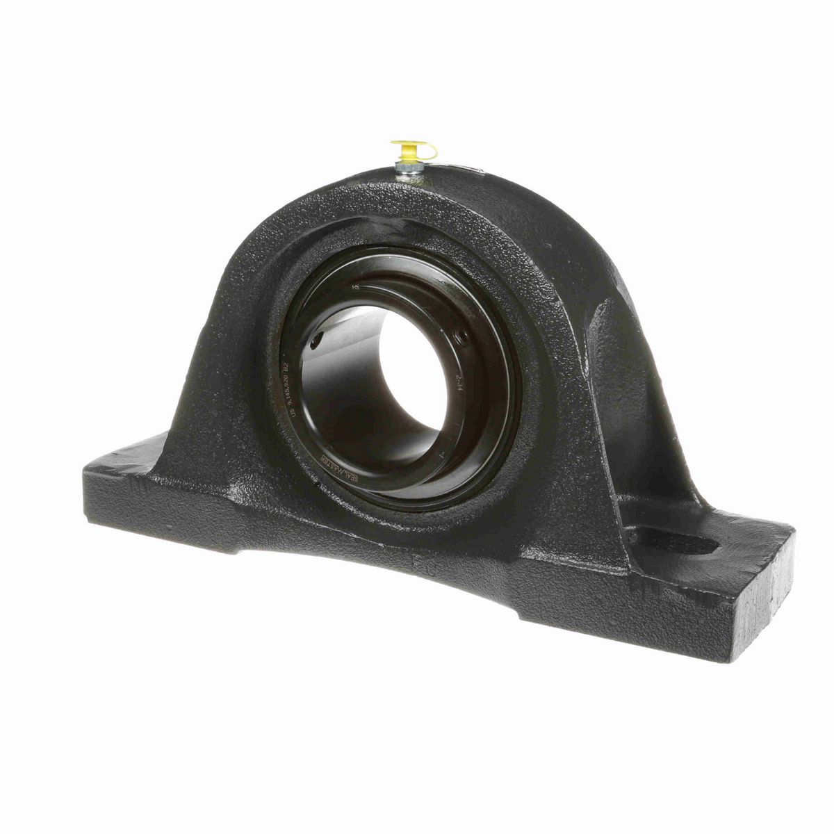 Sealmaster Mounted Cast Iron Two Bolt Pillow Block Ball Bearing - 52100 Bearing Steel, Black Oxided - Setscrew Lock - SP-52