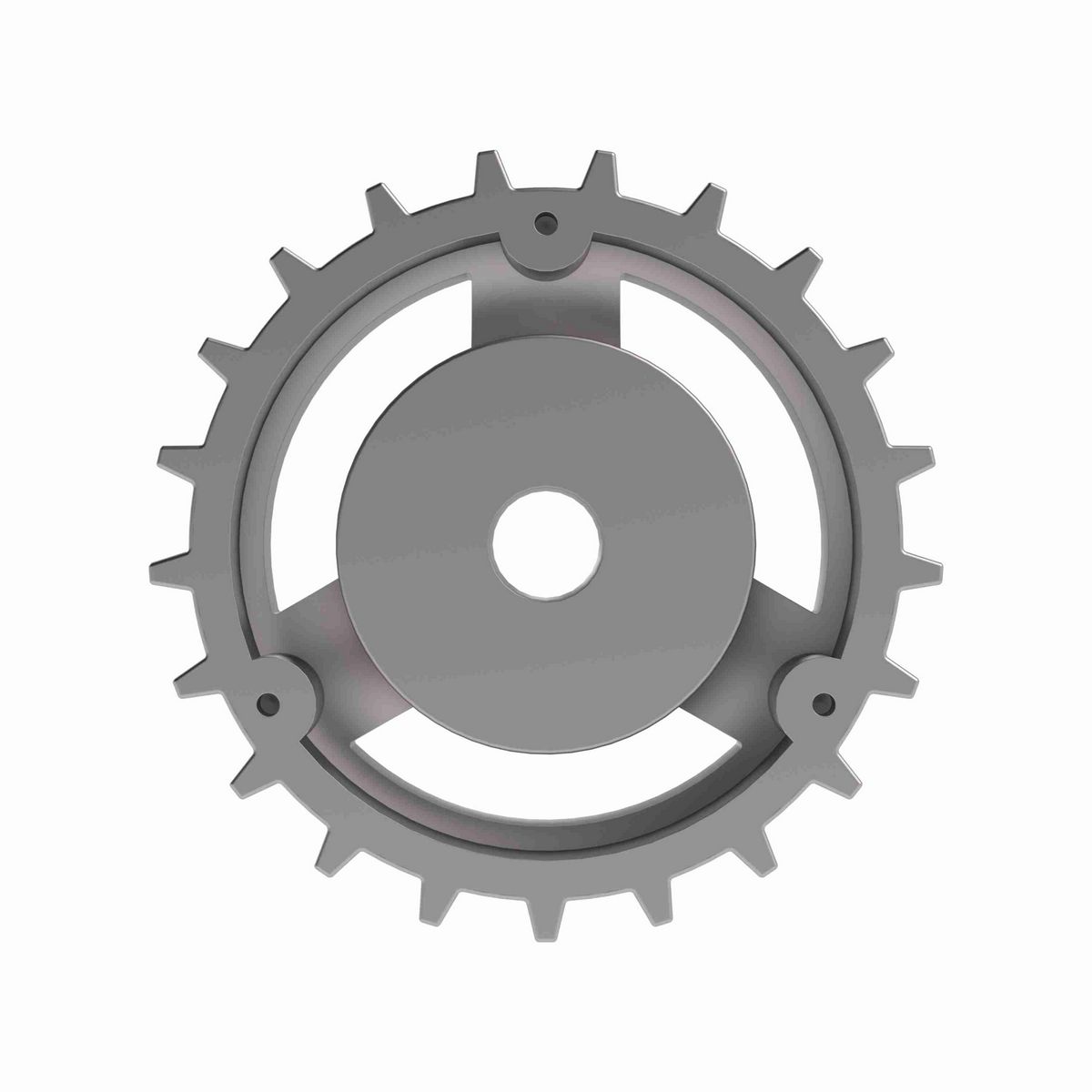 Rexnord 815 Series Solid One Piece Cast Iron Sprocket with 21 Teeth and a 3/4in Round Rough Stock Bore (RSB) - 401-160-6