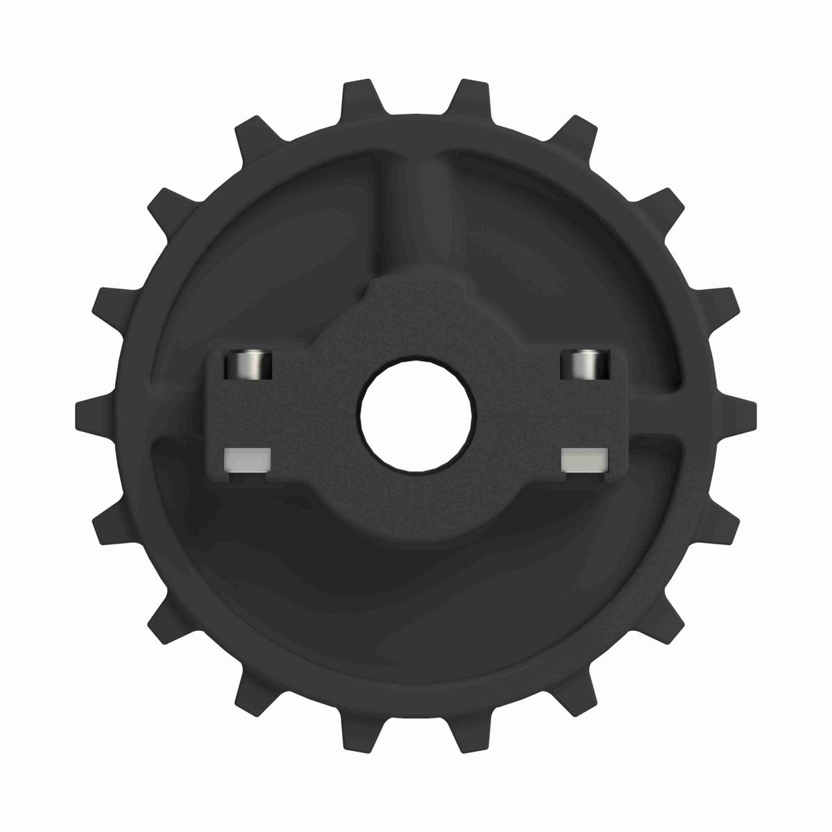 Rexnord 7700 Series Split Molded Nylon Sprocket with 18 Teeth and 1in Round Idler Bore - 614-60-7