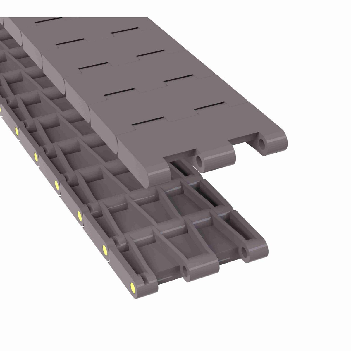 Rexnord 5705 Straight Running Solid Top, Material: Brown High Performance, Width: 3.25in, Pitch: 1.5in - 81416721