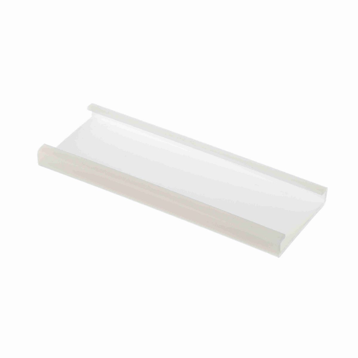 System Plast Combination Group D (Cover): 2.2"W X 0.49"H X 120"L White UHMW-PE - VG-P2520BC-10