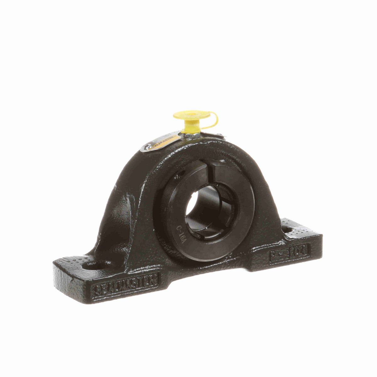 Sealmaster Mounted Cast Iron Two Bolt Pillow Block Ball Bearing - 52100 Bearing Steel, Black Oxided - Concentric Lock - Air Handling Housing Fit, Noise Tested - NP-16T CXU