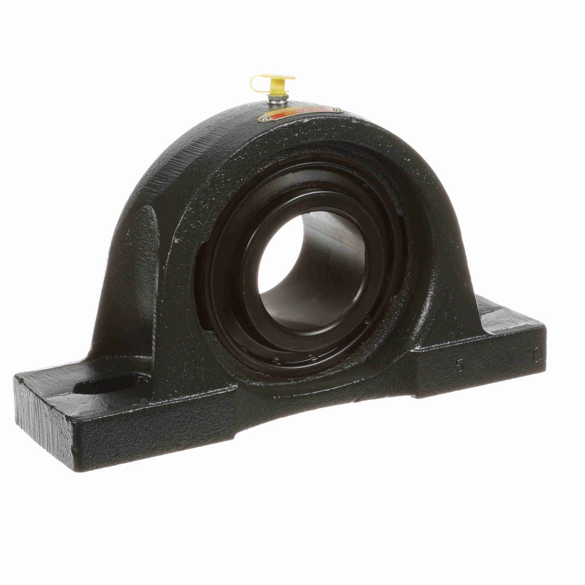 Sealmaster Mounted Cast Iron Two Bolt Pillow Block Ball Bearing - 52100 Bearing Steel, Black Oxided - Setscrew Lock - MP-40C