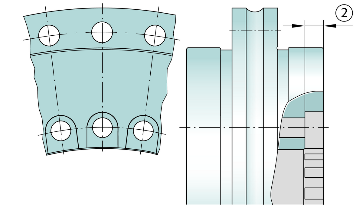 Упорно-радиальный роликоподшипник INA YRTSM325