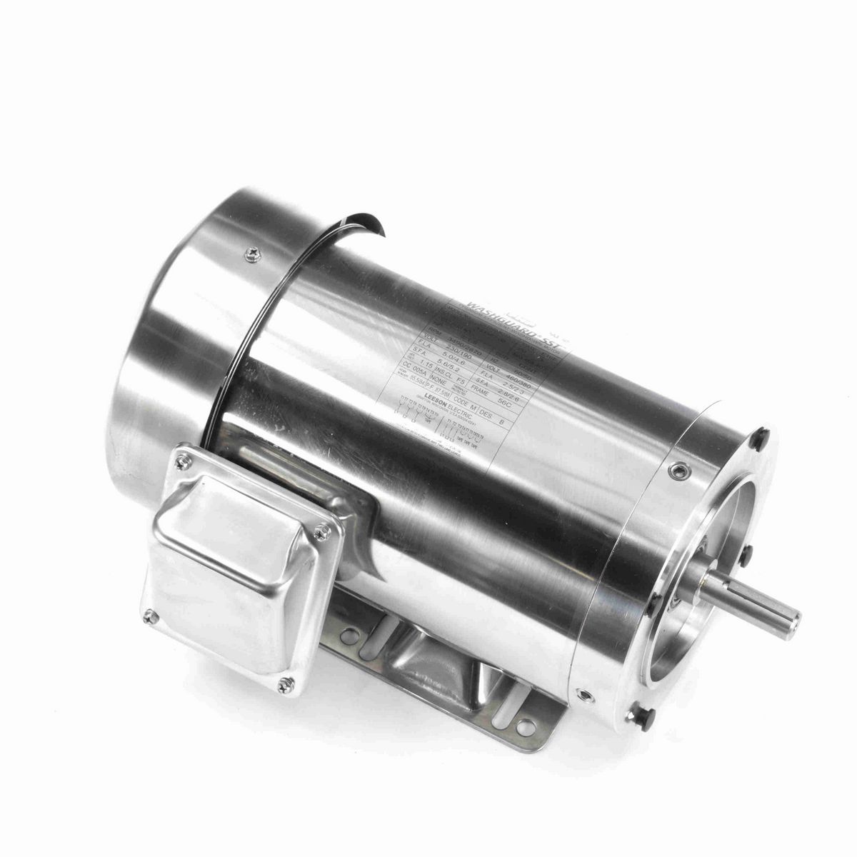 LEESON General Purpose Motor, 2 & 1.50 HP, 3 Ph, 60 & 50 Hz, 230/460 & 190/380 V, 3600 & 3000 RPM, 56HC Frame, TEFC - 191562.00