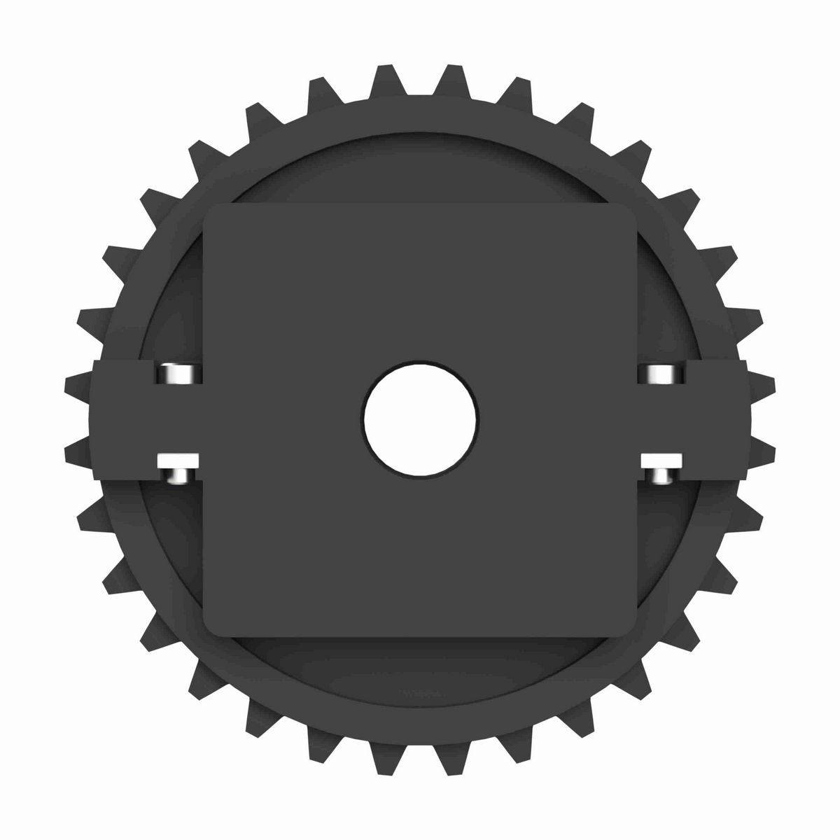 Rexnord 1500 Series Split Molded Nylon Sprocket with 32 Teeth and 1in Round Idler Bore - 614-181-7