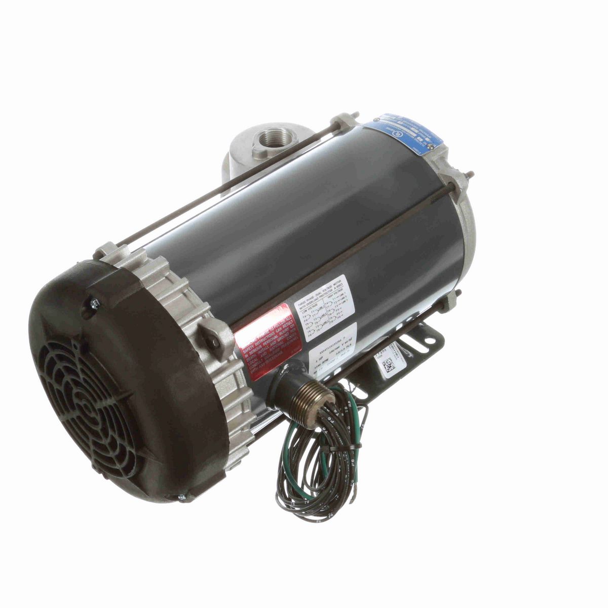 LEESON Explosion Proof Motor, 1 HP, 3 Ph, 60 Hz, 230/460 V, 1200 RPM, 56H Frame, EPFC - K2110A