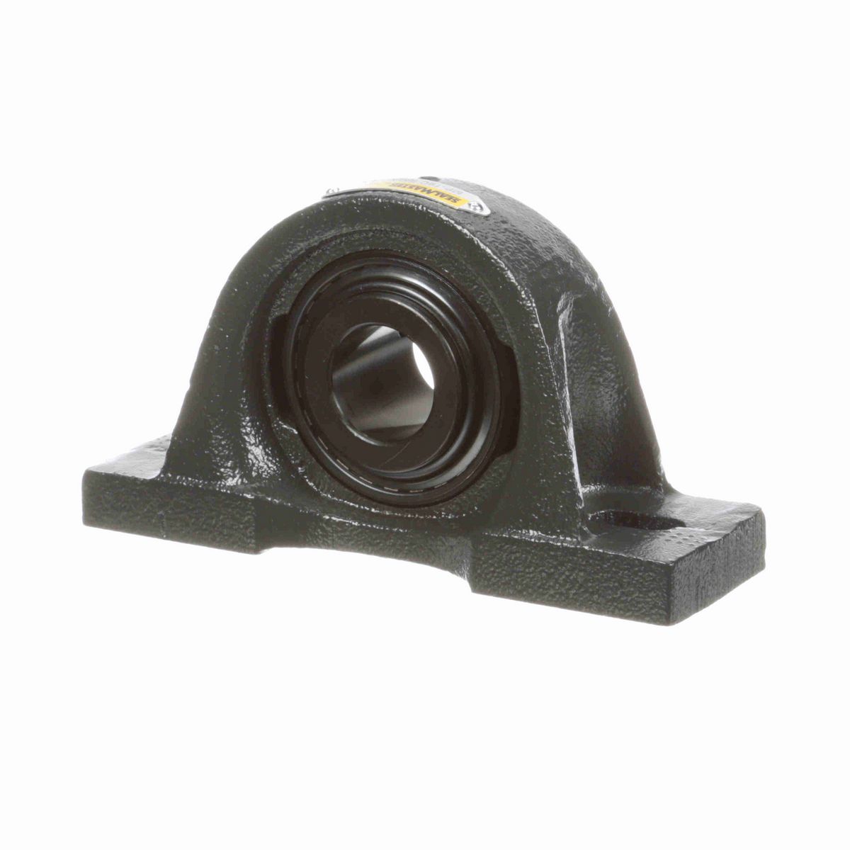 Sealmaster Mounted Cast Iron Two Bolt Pillow Block Ball Bearing - 52100 Bearing Steel, Black Oxided - Setscrew Lock - Reduced Maintenance - Lubed for Life - Air Handling - MP-19C RMA