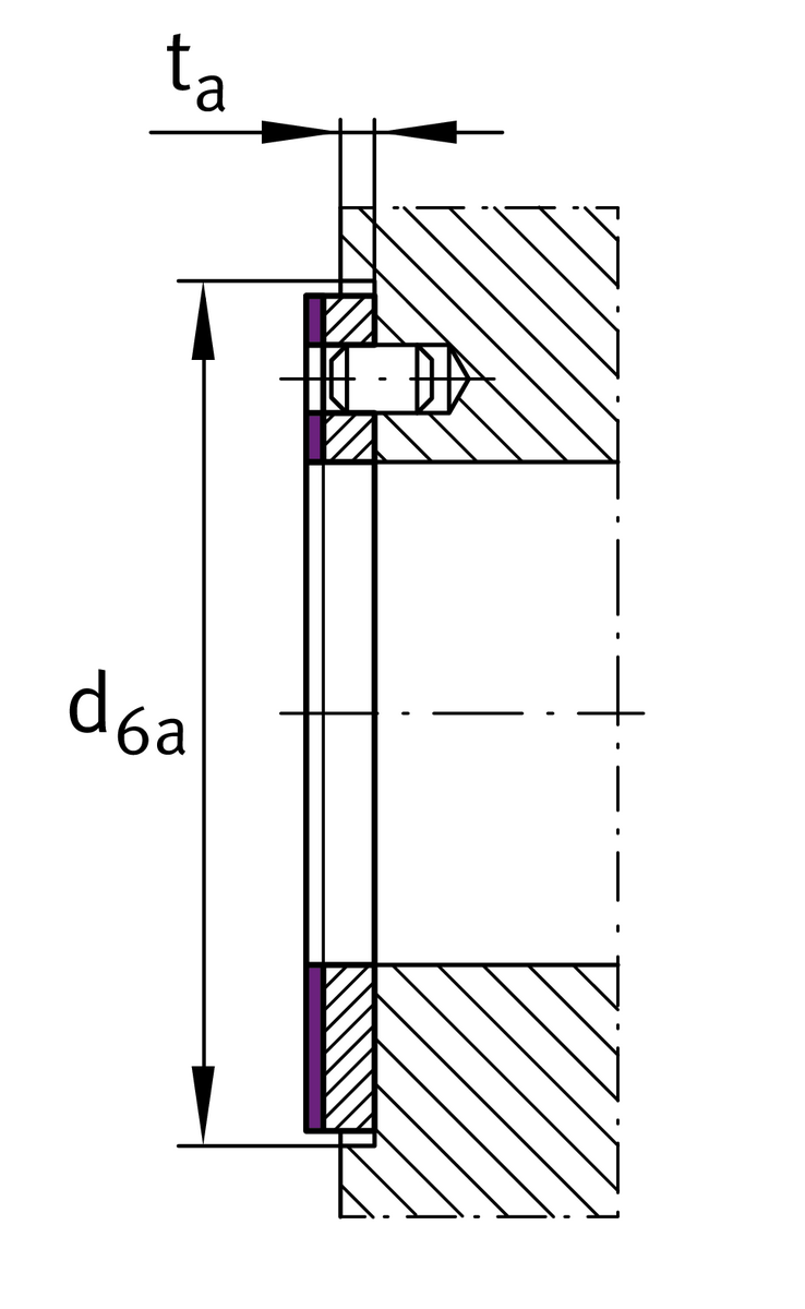 Упорная шайба INA EGW42-E40