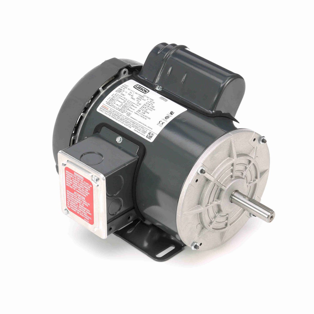 LEESON General Purpose Motor, 0.75 HP, 1 Ph, 60 Hz, 115/208-230 V, 1800 RPM, 56 Frame, TEFC - G356