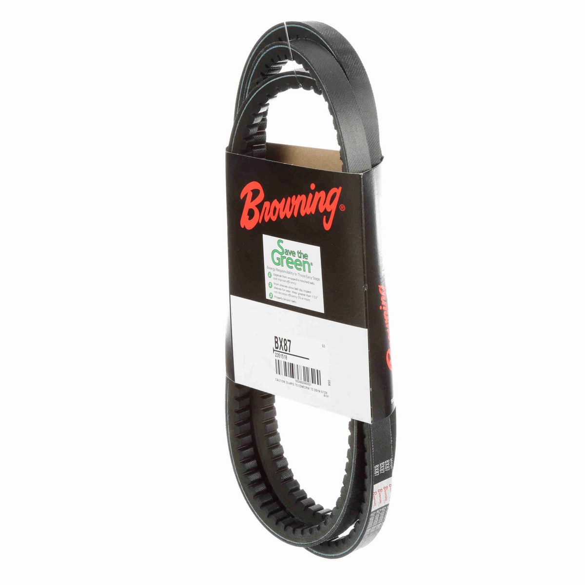 Browning EPDM Notched Belt 98% Efficient - BX87