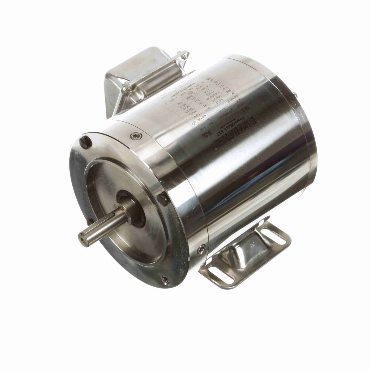 LEESON General Purpose Motor, 0.33 & 0.25 HP, 3 Ph, 60 & 50 Hz, 208-230/460 & 190/380 V, 3600 & 3000 RPM, 56C Frame, TENV - N450