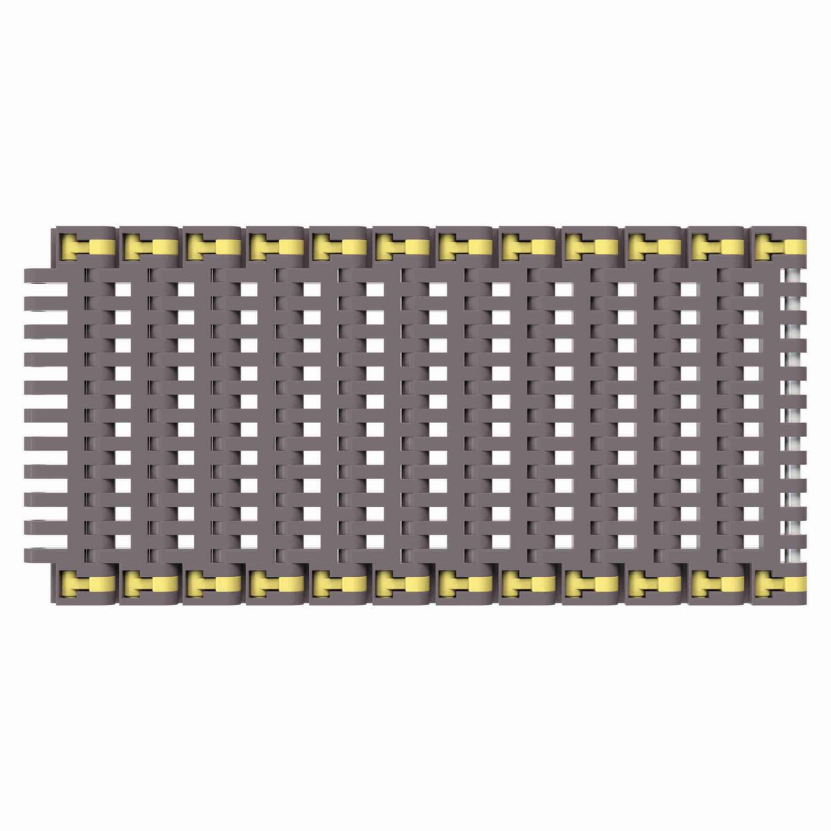 Rexnord 8506 Straight Running Flush Grid, Material: Brown High Performance, Width: 4.5in, Pitch: 0.75in - 81418321