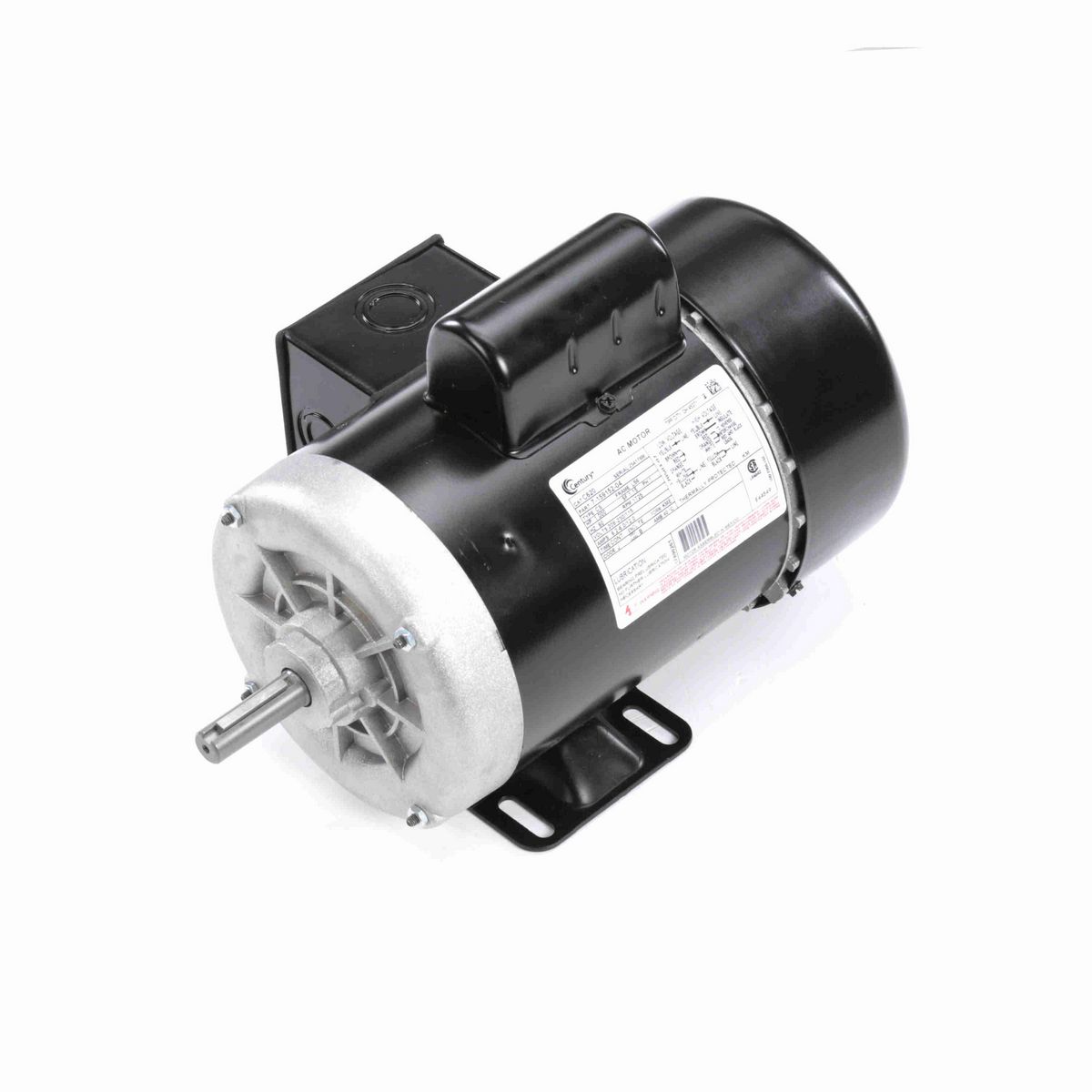 Century General Purpose Motor, 1.000 HP, 1 Ph, 60 Hz, 208-230/115 V, 1800 RPM, L56 Frame, TEFC - C620