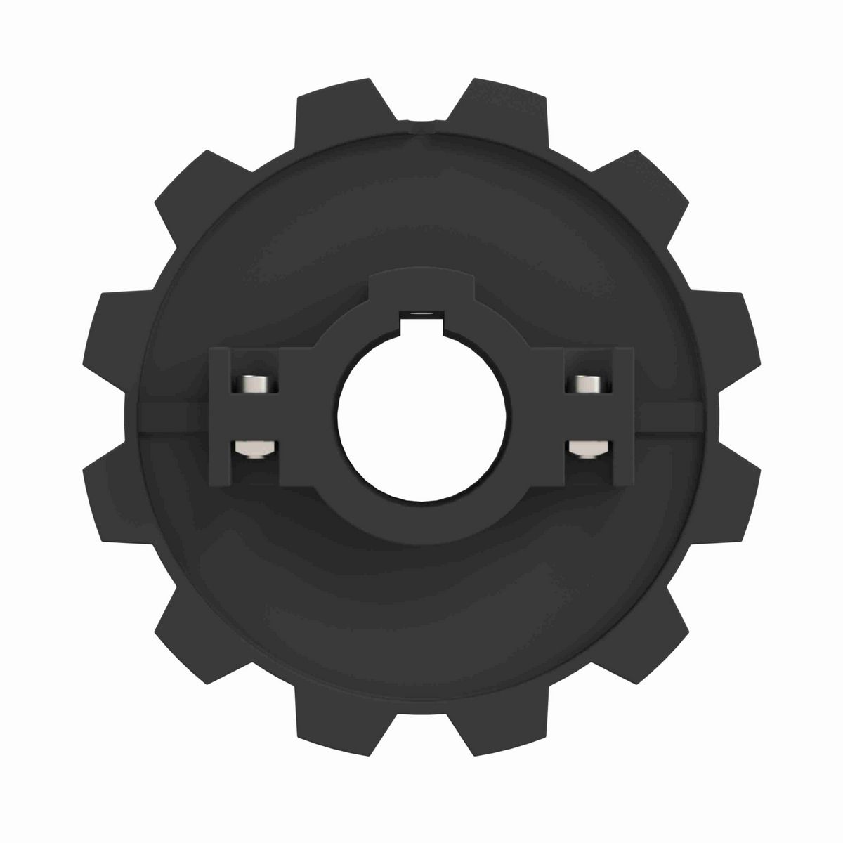 Rexnord 880 Series Split Molded Nylon Sprocket with 12 Teeth and 30mm Round Shaft-Ready Bore with Keyway - 614-34-30