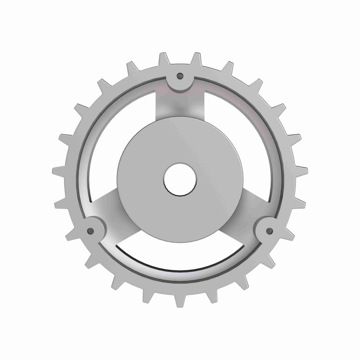 Rexnord 815 Series Solid One Piece Cast Iron Sprocket with 23 Teeth and a 3/4in Round Rough Stock Bore (RSB) - 401-161-4