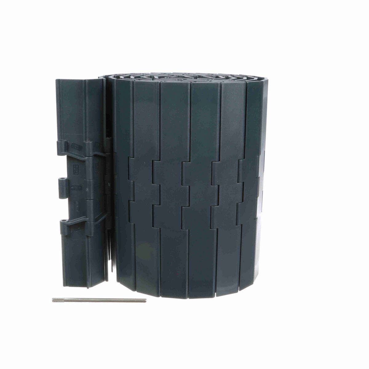 System Plast 821 Straight Running Solid Top, Material: NG evo (Gray Blue), Width: 12in, Pitch: 1.5in - NGE821-K1200