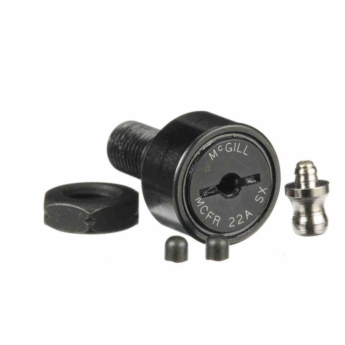 Опорный ролик с цапфой McGill CAMROL MCFR 22A SX, цилиндрический, с уплотнением, со шлицем под отвёртку, метрический