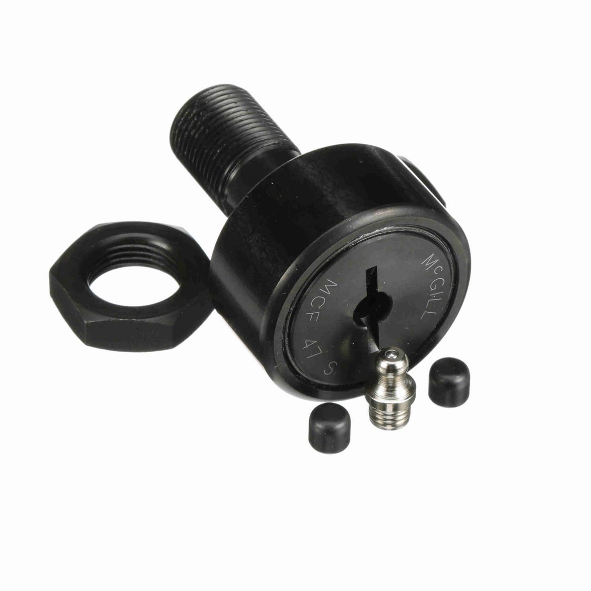 Опорный ролик с цапфой McGill CAMROL MCF 47 S, бочкообразный, с уплотнением, со шлицем под отвёртку, метрический