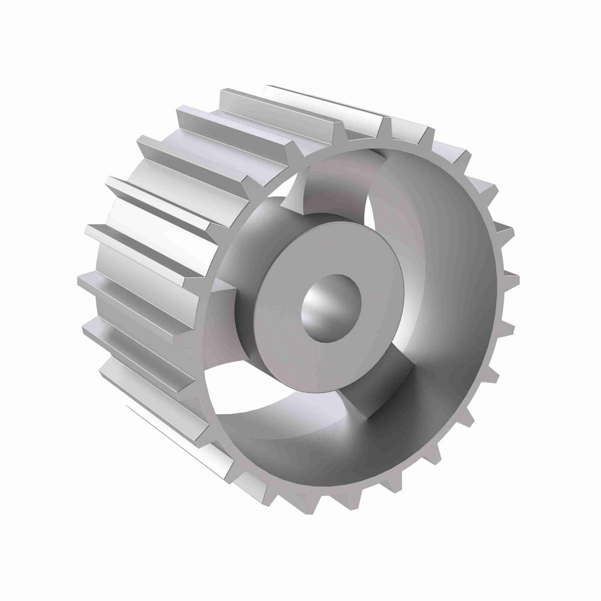 Rexnord 821 Series Solid One Piece Cast Iron Sprocket with 23 Teeth and a 1in Round Rough Stock Bore (RSB) - 401-211-2