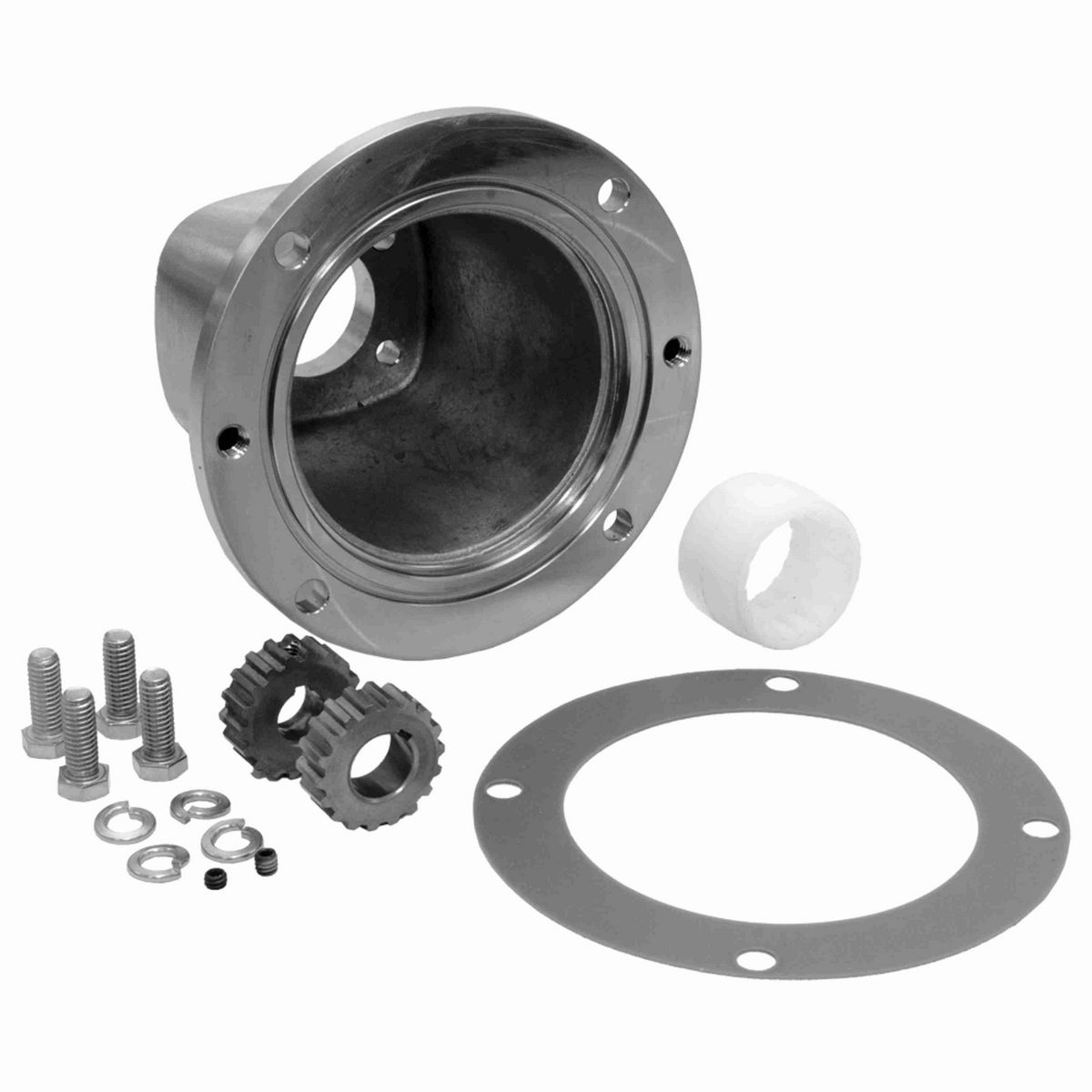 Hub City Stainless Steel HERA Gear Reducer HERA Stainless Steel Helical-Hypoid Reducer - SSHERA45 KIT, MOTOR FLANGE 182TC