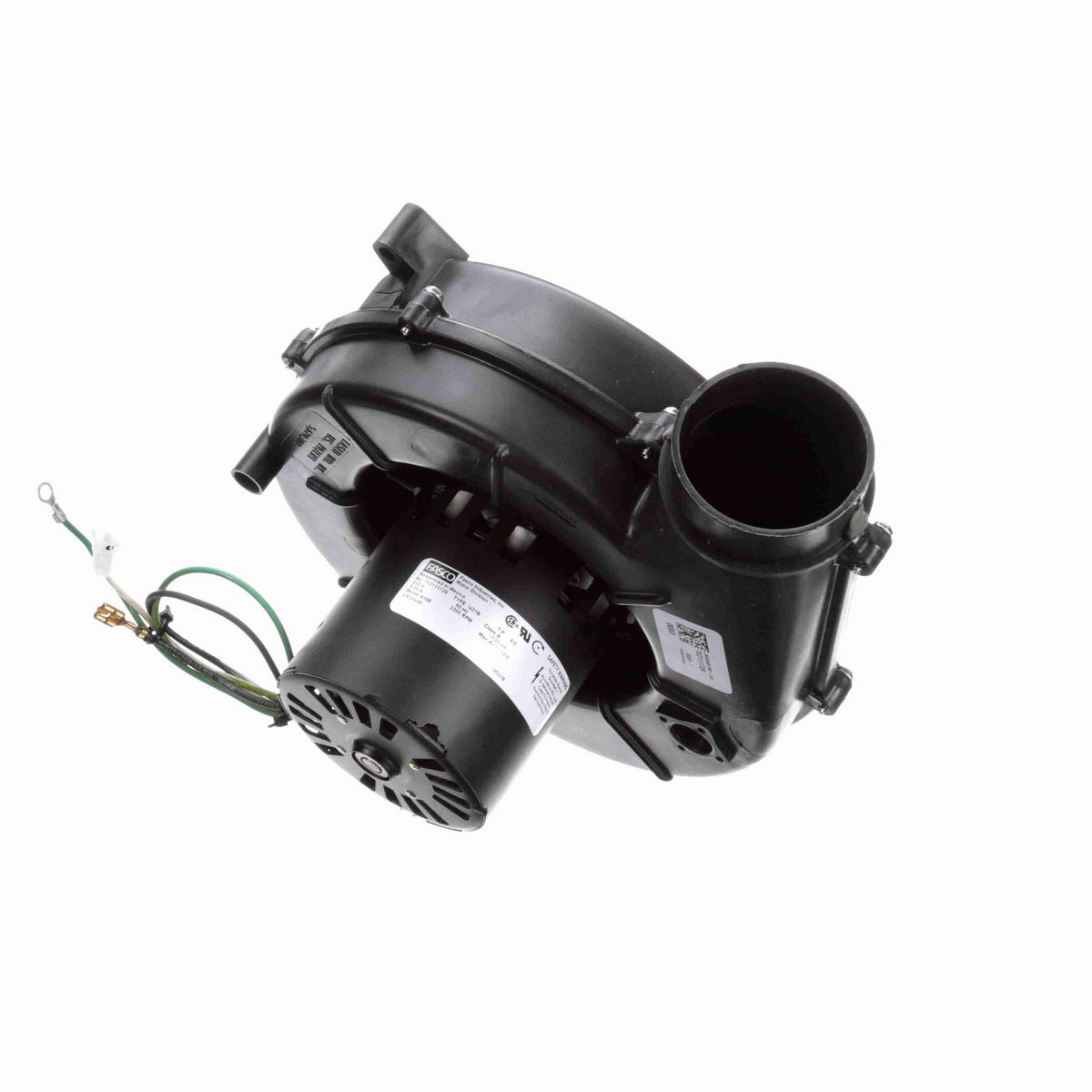 FASCO Round Outlet Shaded Pole OEM Replacement Draft Inducer Blower, 115 Volts, Flange: No - A196