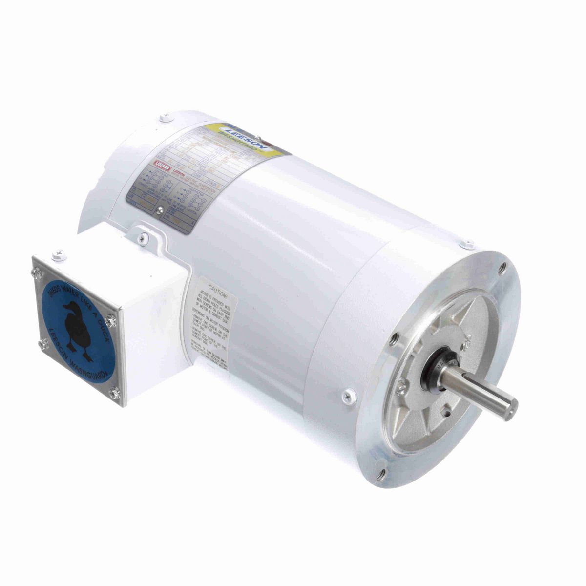 LEESON White Duck™ General Purpose Motor, 1.50 HP, 3 Ph, 60 Hz, 230/460 V, 3600 RPM, 56C Frame, TENV - 113024.00