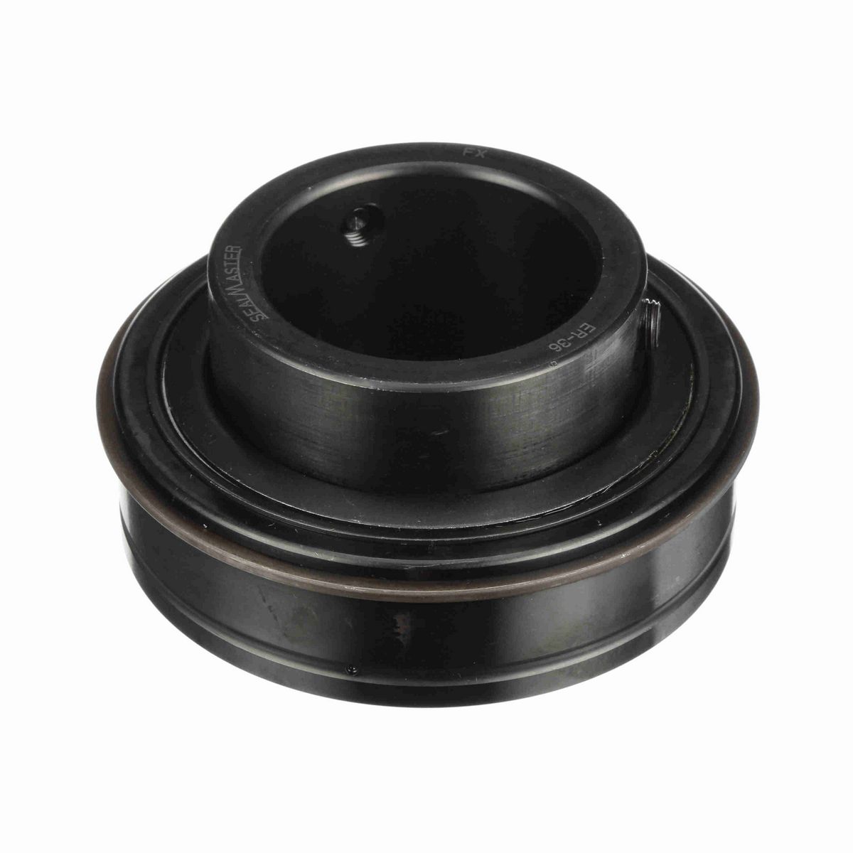 Sealmaster Mounted Insert Only Ball Bearing - 52100 Bearing Steel, Black Oxided - Setscrew Lock - ER-36