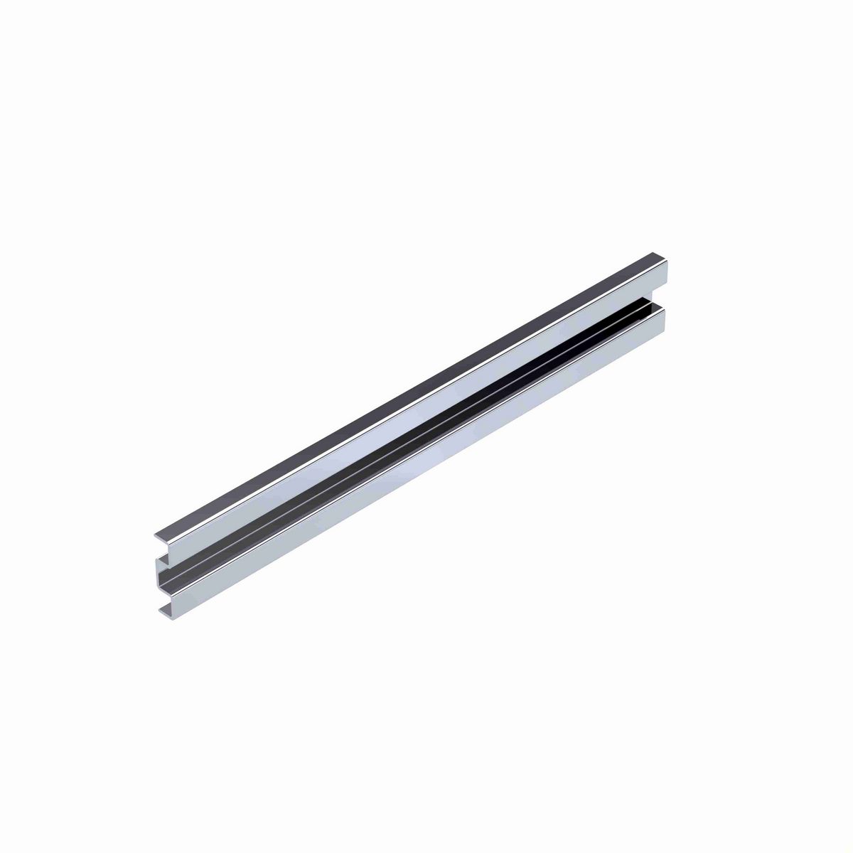 System Plast Rail: 1.57"W X 0.39"H X 120"L Stainless Steel - VG-S1040M-10