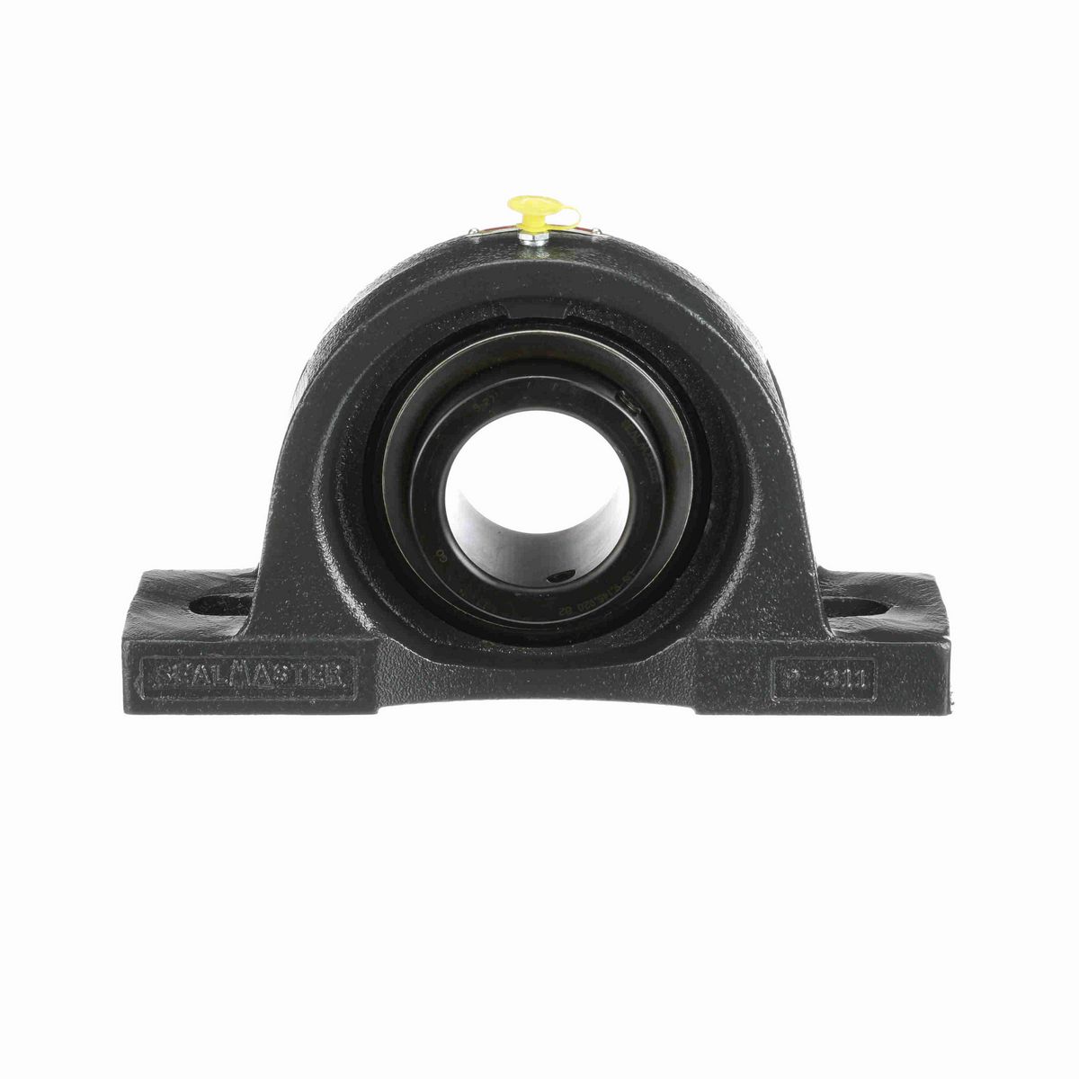 Sealmaster Mounted Cast Iron Two Bolt Pillow Block Ball Bearing - 52100 Bearing Steel, Black Oxided - Setscrew Lock - MP-39
