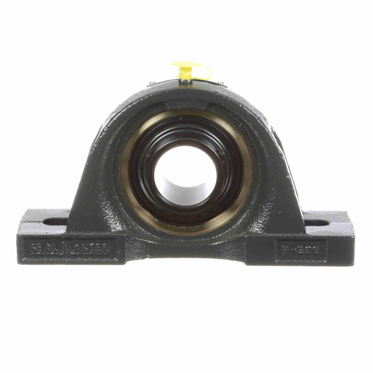 Sealmaster Mounted Cast Iron Two Bolt Pillow Block Ball Bearing - 52100 Bearing Steel, Black Oxided - Setscrew Lock - EMP-23C