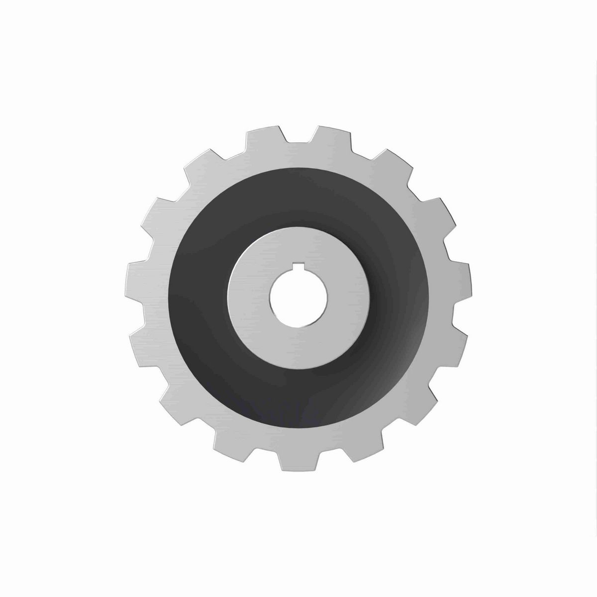 Rexnord 882 Series Solid One Piece Cast Iron Sprocket with 15 Teeth and a 1-1/4in Round Shaft-Ready Bore with Keyway & Setscrew - 401-326-4