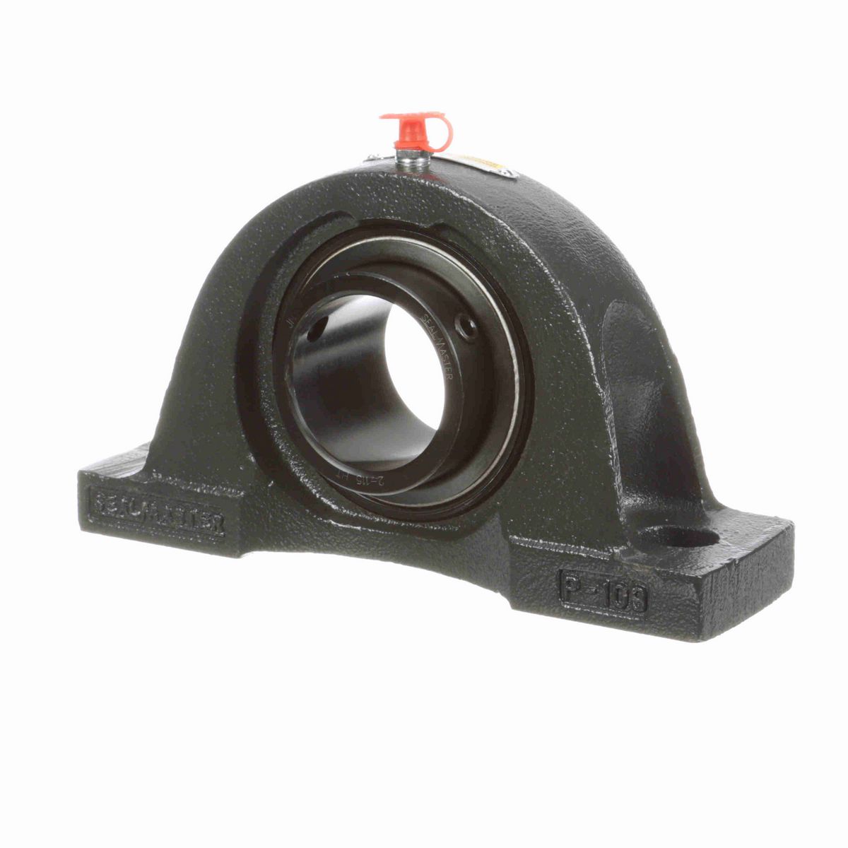 Sealmaster Mounted Cast Iron Two Bolt Pillow Block Ball Bearing - 52100 Bearing Steel, Black Oxided - Setscrew Lock - High Temperature - NP-31 HT